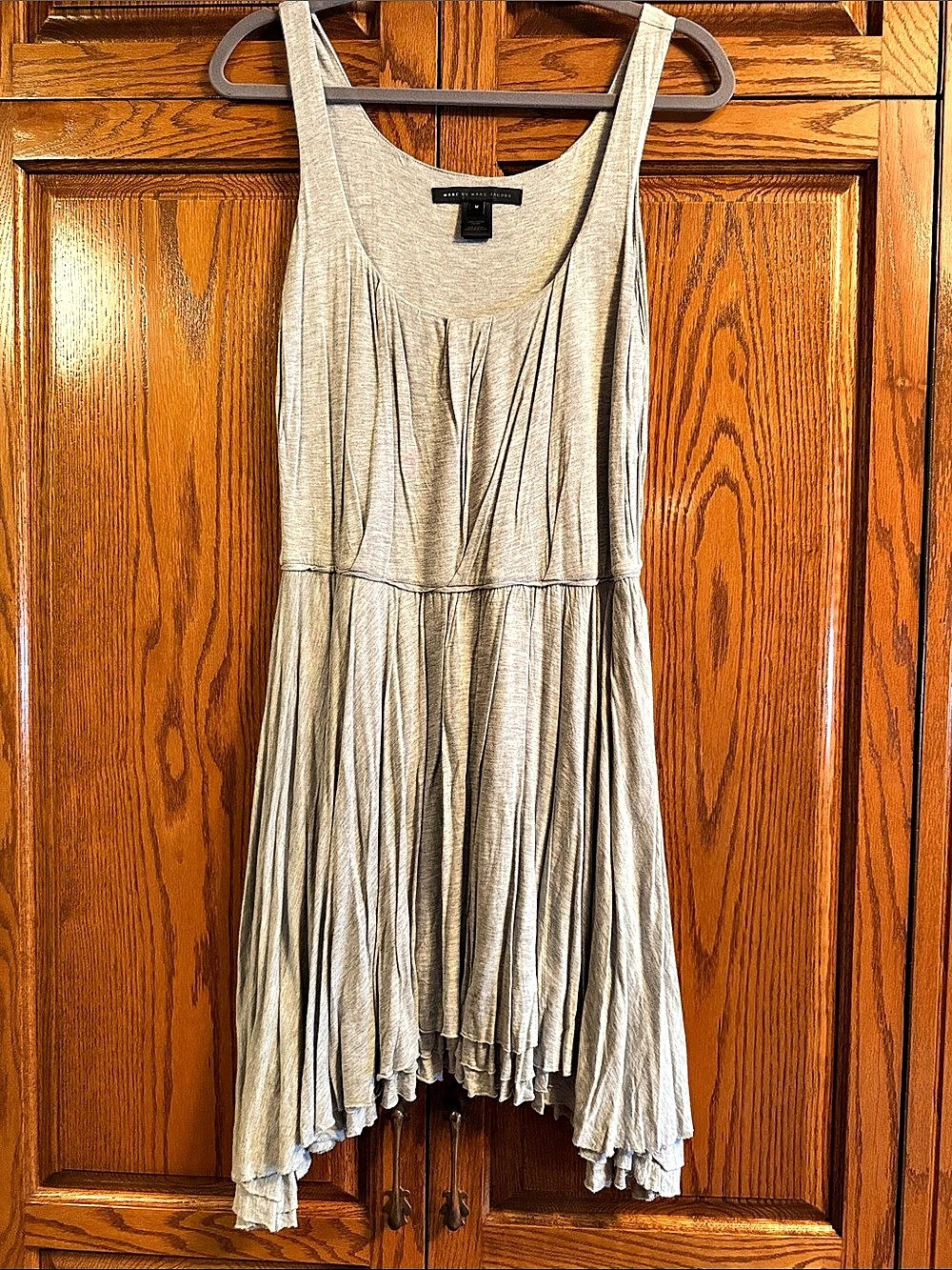 Marc by Marc Jacobs Midi Dress in Gray Size Medium Like New